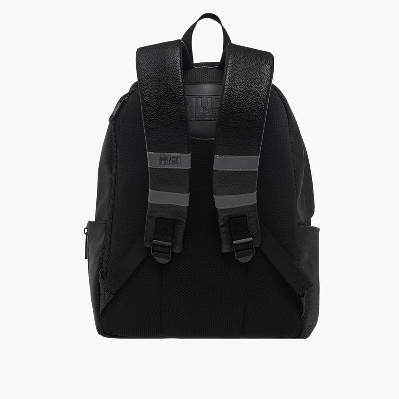 MUST Black Textured Backpack for Men - Image 5